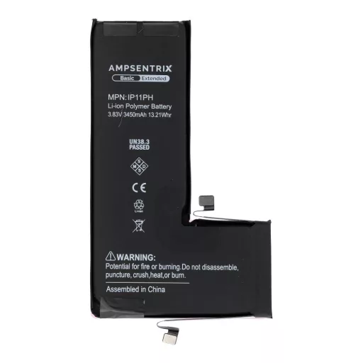 AmpSentrix akkumulátor iPhone 11 Pro készülékhez (emelt kapacitás 3450 mAh)