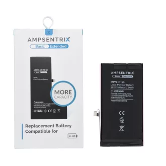   AmpSentrix Basic akkumulátor iPhone 12 / 12 Pro készülékhez (emelt kapacitás 3300 mAh)