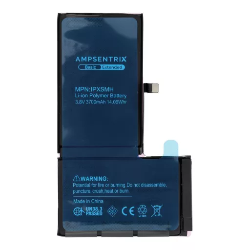 AmpSentrix Basic akkumulátor iPhone XS Max készülékhez (emelt kapacitás 3700 mAh)
