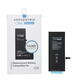   AmpSentrix Basic akkumulátor iPhone 7 készülékhez (emelt kapacitás 2350 mAh)