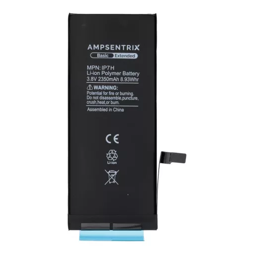AmpSentrix Basic akkumulátor iPhone 7 készülékhez (emelt kapacitás 2350 mAh)