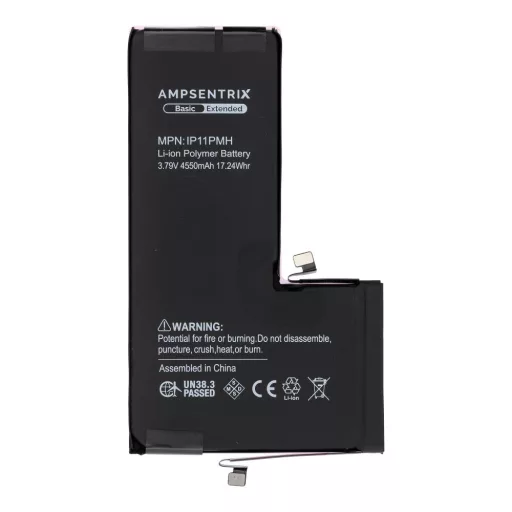 AmpSentrix Basic akkumulátor iPhone 11 Pro Max készülékhez (emelt kapacitás 4550 mAh)