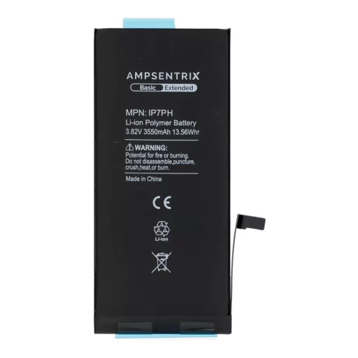 AmpSentrix Basic akkumulátor iPhone 7 Plus készülékhez (emelt kapacitás 3550 mAh)
