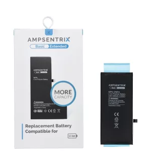   AmpSentrix Basic akkumulátor iPhone 8 Plus készülékhez (emelt kapacitás 3400 mAh)
