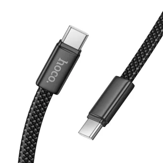   Hoco USB-C – USB-C töltőkábel X125 lapos 3A 60W 1 m fekete
