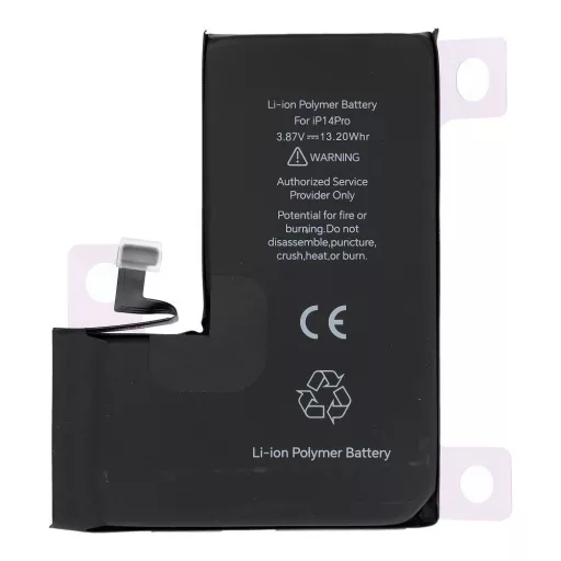 JCID programozható akkumulátor  iPhone 14 Pro 3410 mAh (emelt kapacitás)