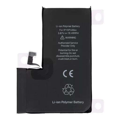 JCID programozható akkumulátor  iPhone 15 Pro Max 4780 mAh (emelt kapacitás)