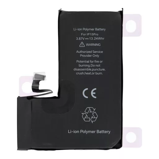 JCID programozható akkumulátor  iPhone 15 Pro 3420 mAh (emelt kapacitás)