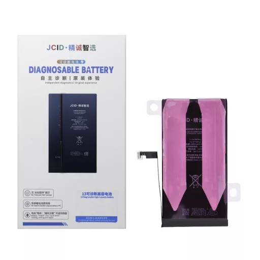 JCID programozható akkumulátor  iPhone 15 Plus 4650 mAh (emelt kapacitás)