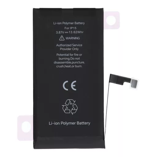 JCID programozható akkumulátor  iPhone 15 3520 mAh (emelt kapacitás)