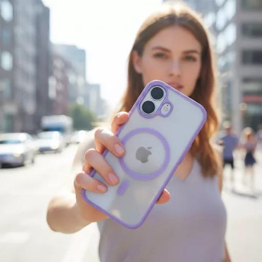 Flexline Mag Cover tok iPhone 17  Magsafe kompatibilis lila