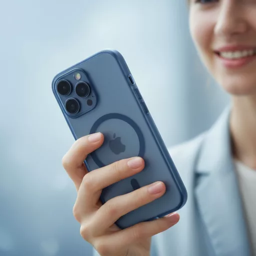 Flexline Mag Cover tok iPhone 17 PRO MAX MagSafe kompatibilis sötétkék