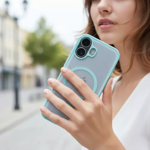 Flexline Mag Cover tok iPhone 16  Magsafe kompatibilis zöld