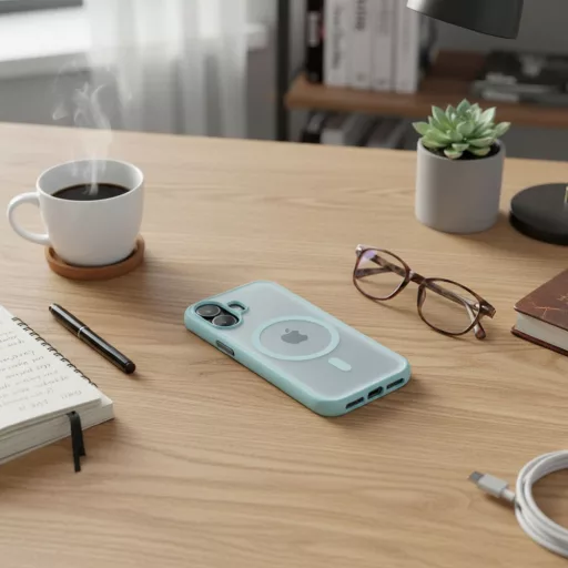 Flexline Mag Cover tok iPhone 16  Magsafe kompatibilis zöld