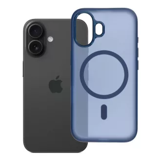   Flexline Mag Cover tok iPhone 16  Magsafe kompatibilis sötétkék