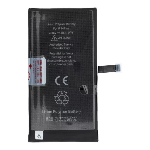 JCID Akkumulátor iPhone 14 Plus 4770 mAh (emelt kapacitás)