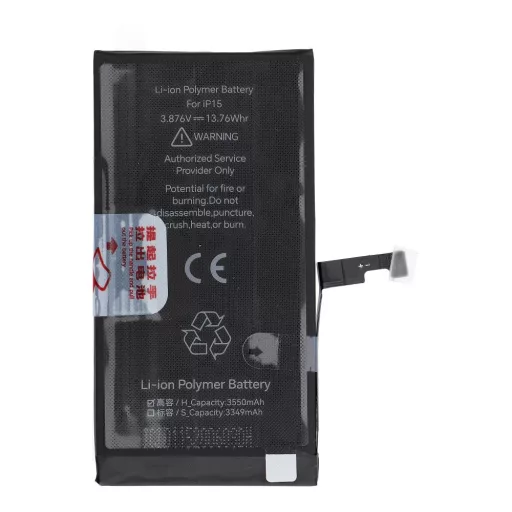 JCID Akkumulátor iPhone 15 (emelt kapacitás)