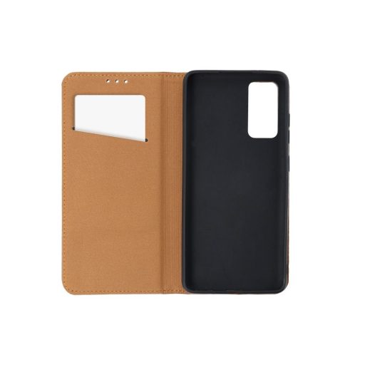 Smart Pro Leather bőrhatású flip tok SAMSUNG A57 5G barna