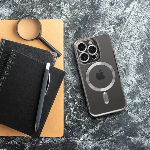 Electro Mag Cover tok Samsung A37  Magsafe kompatibilis titanium szürke