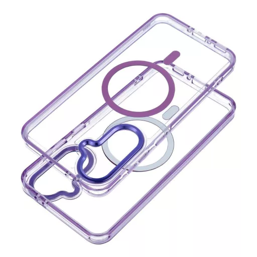 FRAME CLEAR HYBRID MAG COVER Tok Magsafe kompatibilis  SAMSUNG A37 lila