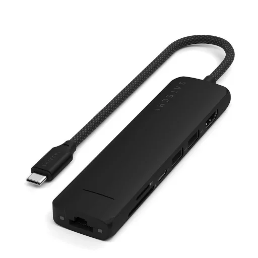 7 az 1-ben USB-C hub adapter, Satechi ST-P7SK, fekete