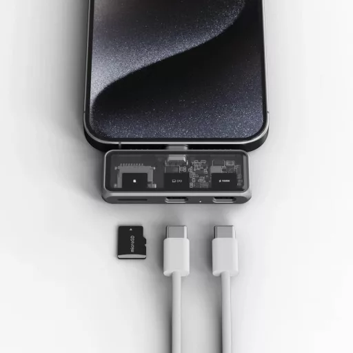 Adapter HUB 3in1 USB C Satechi Mobile XR ST-HXRSDM space gray