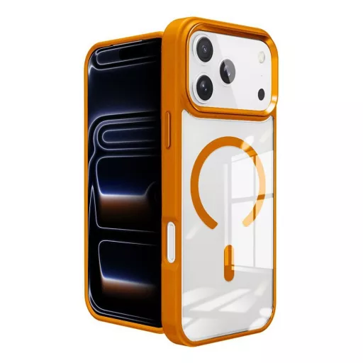 Roar Mag Bumper tok Magsafe kompatibilis  iPhone 15 Pro Max narancssárga