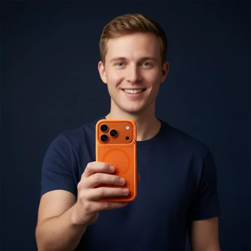 Roar Mag Bumper tok Magsafe kompatibilis  iPhone 17 narancssárga