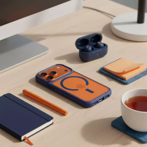 Roar Mag Bumper tok Magsafe kompatibilis  iPhone 15 sötétkék