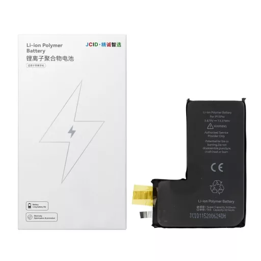 JCID Akkkumulátor BMS nélkül  iPhone 15 Pro (emelt kapacitás)