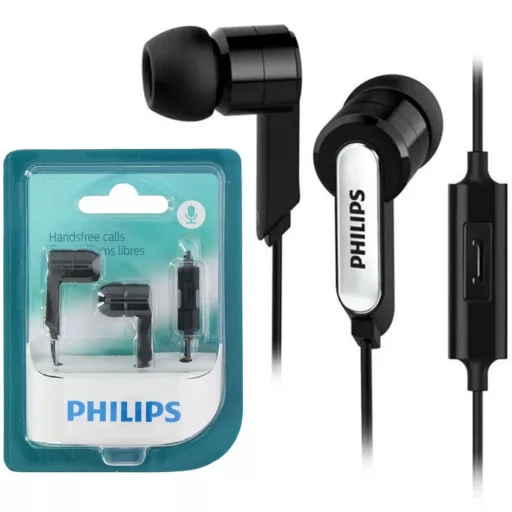 Philips vezetékes mikrofonos fülhallgató SHE1405BK/10 fekete