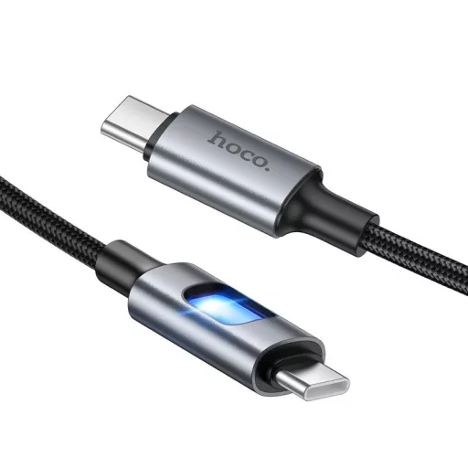 USB-C – USB-C kábel Hoco 3A 60W 1,2 m U144 fekete