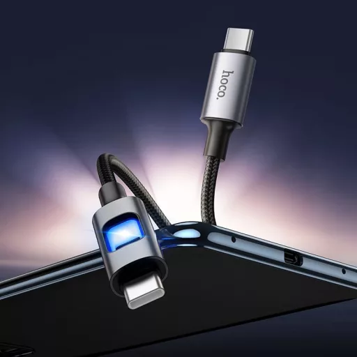 USB-C – USB-C kábel Hoco 3A 60W 1,2 m U144 fekete