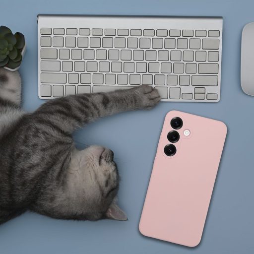 Szilikon tok 2 mm Honor Magic 8 LITE  púderrózsaszín