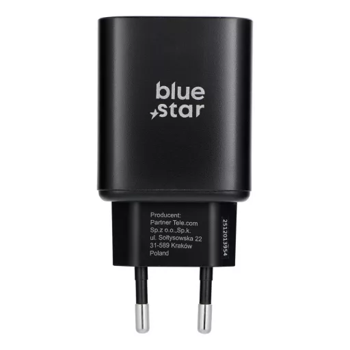 Blue Star USB-C AVS SFC2.0 3A 60W TFB-AVS-60W telefontöltő iPhone 17 Pro / Pro Max fekete