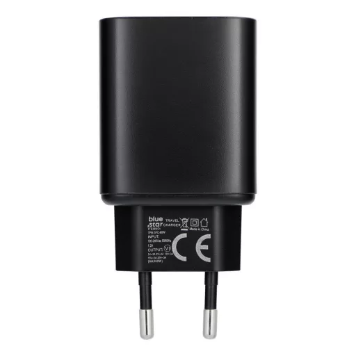 Blue Star USB-C AVS SFC2.0 3A 60W TFB-AVS-60W telefontöltő iPhone 17 Pro / Pro Max fekete