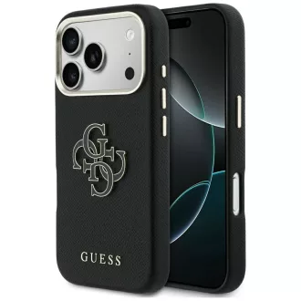   GUESS tok iPhone 17 Pro GUHCP17L5PS4RGGK (PU FW Resin Logo) fekete