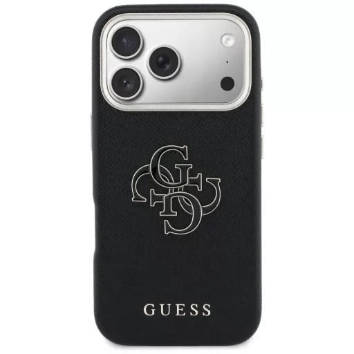 GUESS tok iPhone 17 Pro GUHCP17L5PS4RGGK (PU FW Resin Logo) fekete
