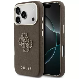   GUESS tok iPhone 17 Pro GUHCP17L5PS4RGGW (PU FW Resin Logo) barna