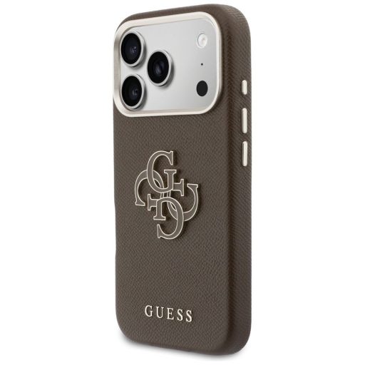 GUESS tok iPhone 17 Pro Max GUHCP17X5PS4RGGW (PU FW Resin Logo) barna