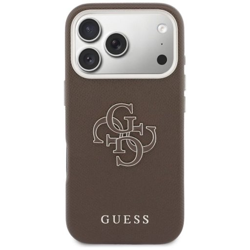 GUESS tok iPhone 17 Pro Max GUHCP17X5PS4RGGW (PU FW Resin Logo) barna