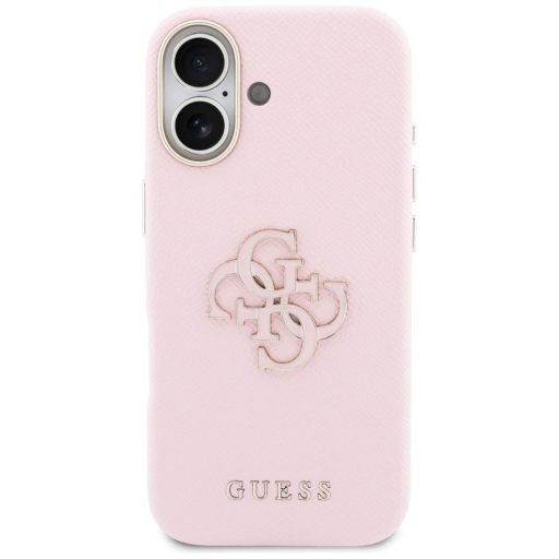 GUESS tok iPhone 17 GUHCP17S5PS4RGGP (PU FW Resin Logo) rózsaszín