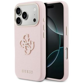   GUESS tok iPhone 17 Pro GUHCP17L5PS4RGGP (PU FW Resin Logo) rózsaszín