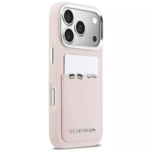 KARL LAGERFELD tok iPhone 17 Pro KLHCP17L6PCSPKCP (PU W/ K&C Print & Pocket) rózsaszín