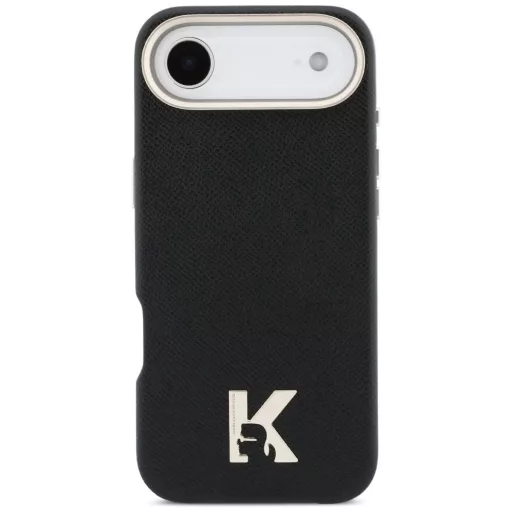 KARL LAGERFELD tok iPhone 17 Air Magsafe kompatibilis KLHMP17M5PGFKHGK (PU FW W/ KHead Logo) fekete