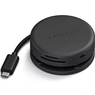 Adapter HUB 7in1 USB C Satechi Multiport ST-POTG7C éjfekete