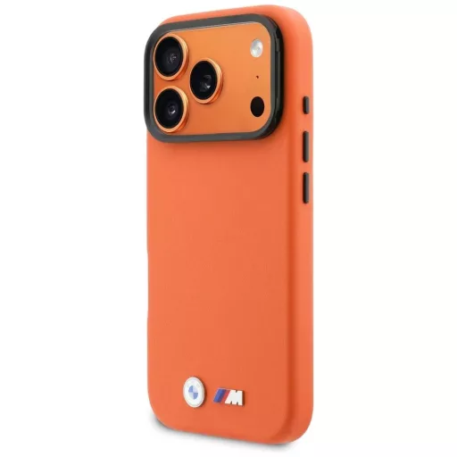 BMW tok iPhone 17 Pro Magsafe kompatibilis BMHMP17L25PFWKCKO (PU W/ Metal Logo) narancssárga