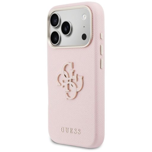 GUESS tok iPhone 17 Pro Max GUHCP17X5PS4RGGP (PU FW Resin Logo) rózsaszín