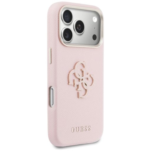 GUESS tok iPhone 17 Pro Max GUHCP17X5PS4RGGP (PU FW Resin Logo) rózsaszín