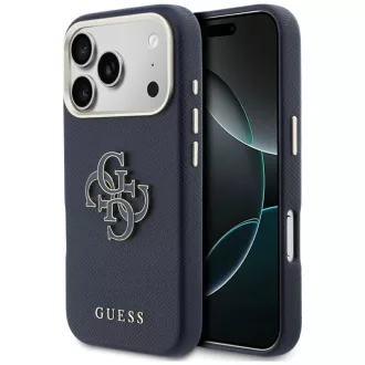   GUESS tok iPhone 17 Pro Max GUHCP17X5PS4RGGB (PU FW Resin Logo) kék